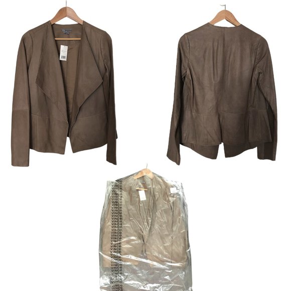 Brand New Vince Genuine Leather Jacket - Size S - Picture 5 of 5